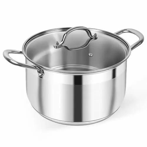 Kirecoo 8-Quart Stainless Steel Stock Pot